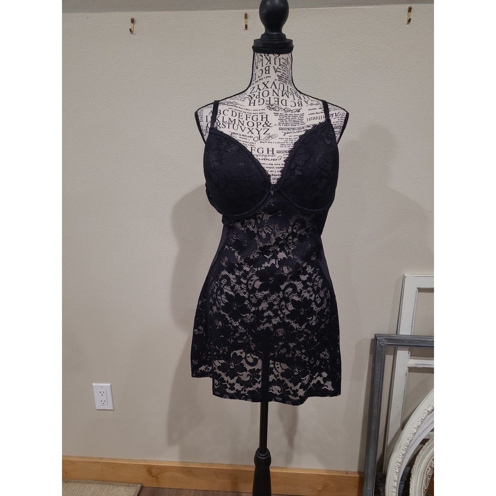 Black Lace Coquette Women SZ 3X lingerie feminine Gothic Romance intimates HOT